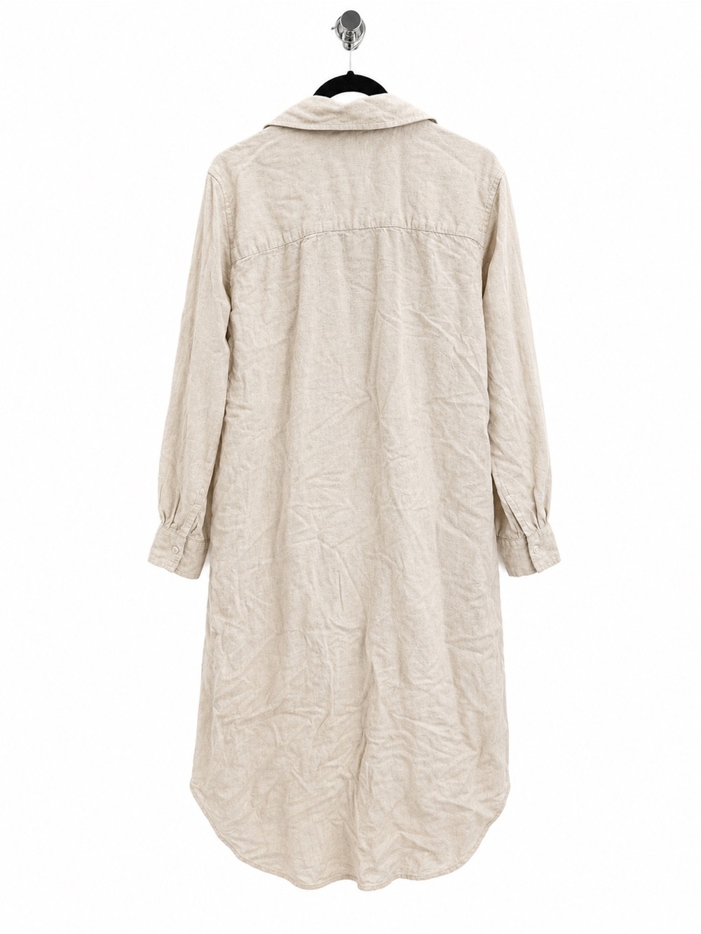 Abercrombie & Fitch Linen Button-Up Dress in Natural - Picture 3 of 3